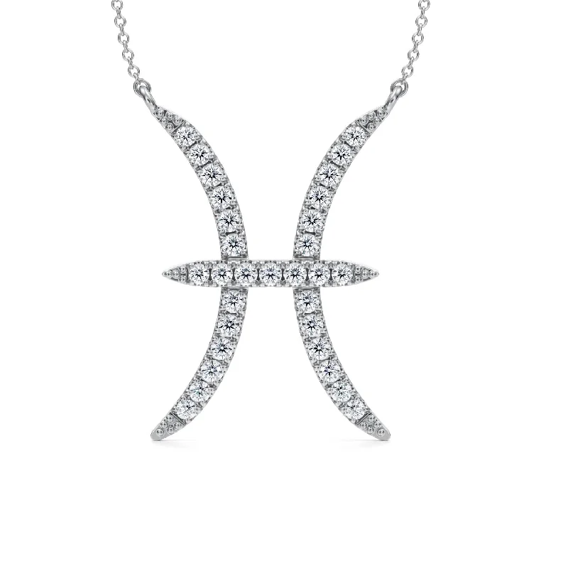 Pisces Zodiac Necklace (1 Carat)