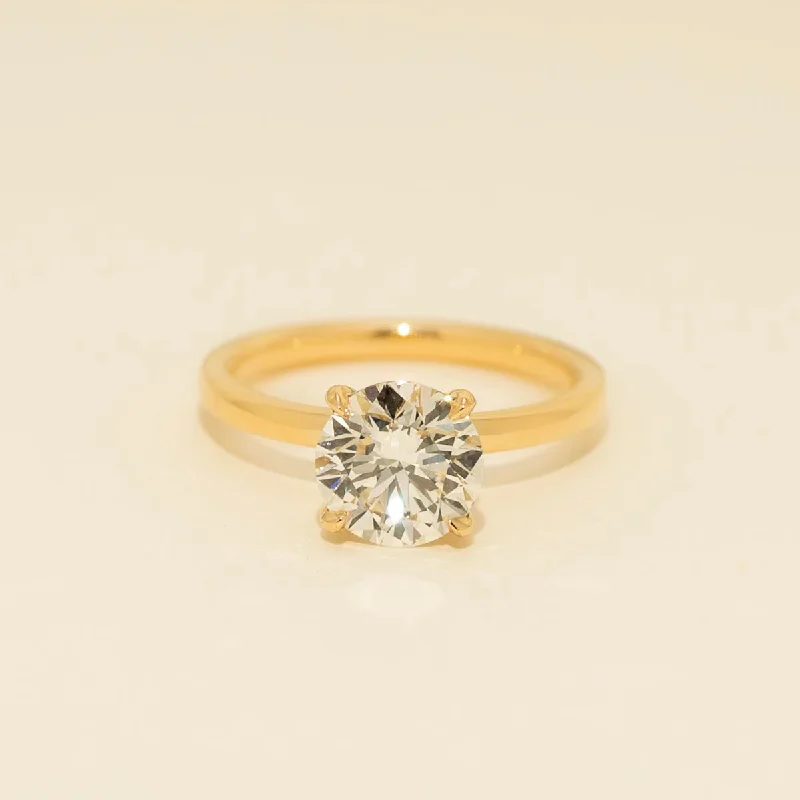 Diamond Solitaire Engagement Ring in 18kt Yellow Gold (2ct)