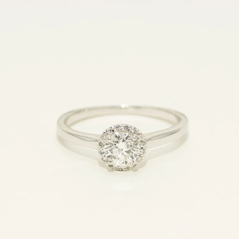 Forevermark Diamond Halo Engagement Ring in 14kt White Gold (5/8ct tw)