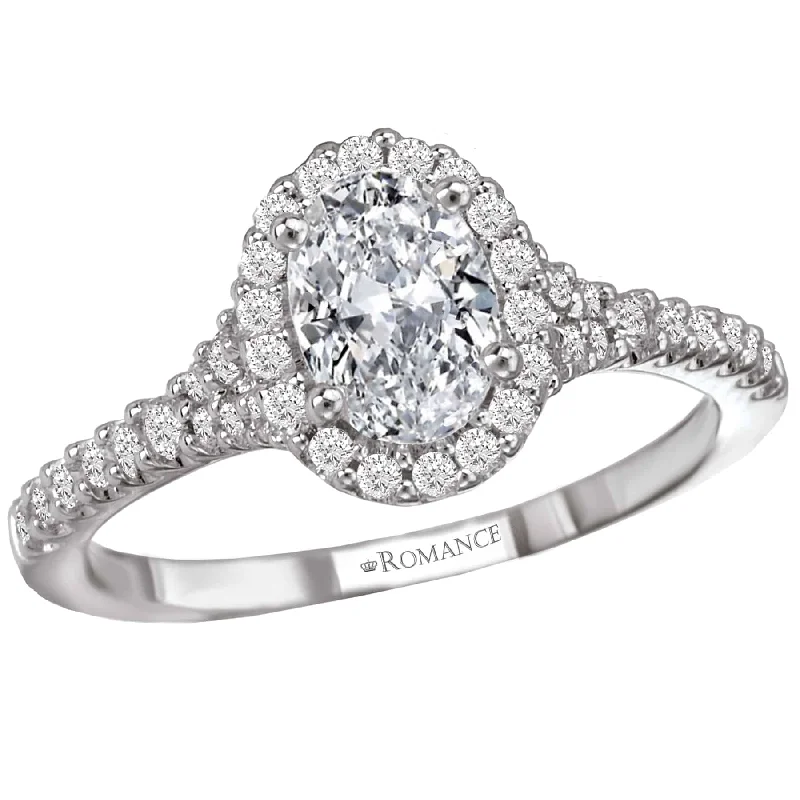 Romance Oval Center Engagement Ring