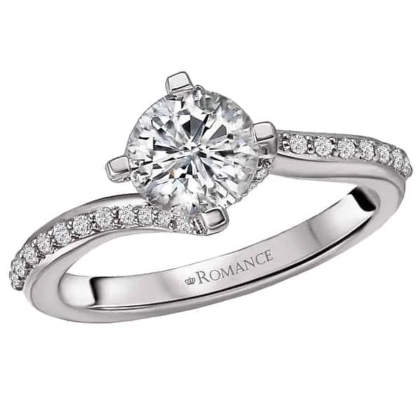 Romance Simple Twist Engagement Ring