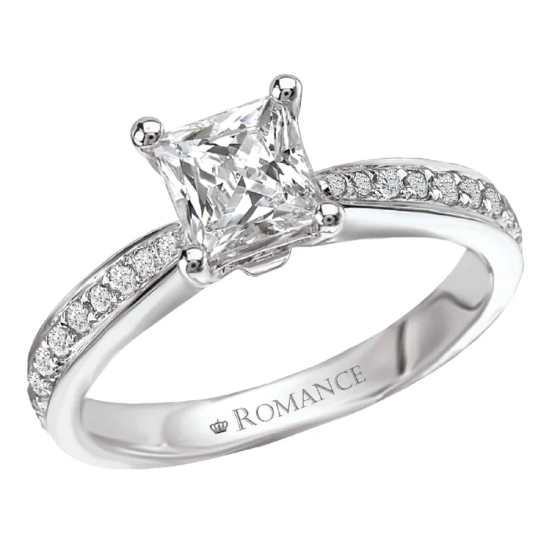 Romance Tapered Shoulder Engagement Ring