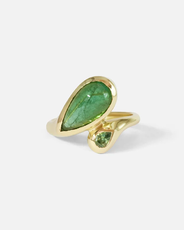 Verde Ring / Tourmaline and Sapphire