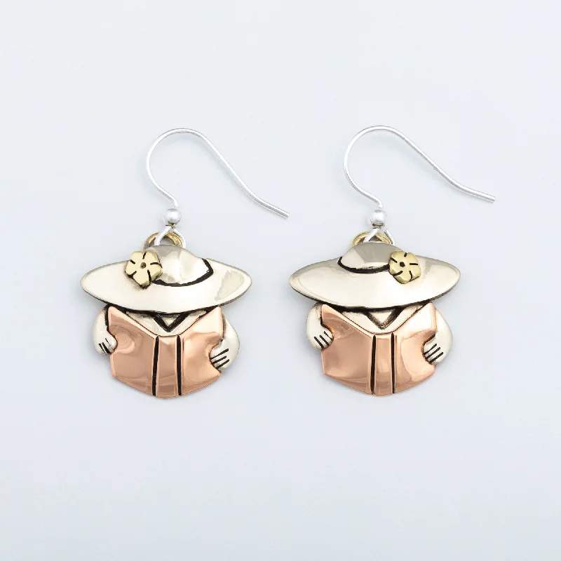 Book Lady Earrings