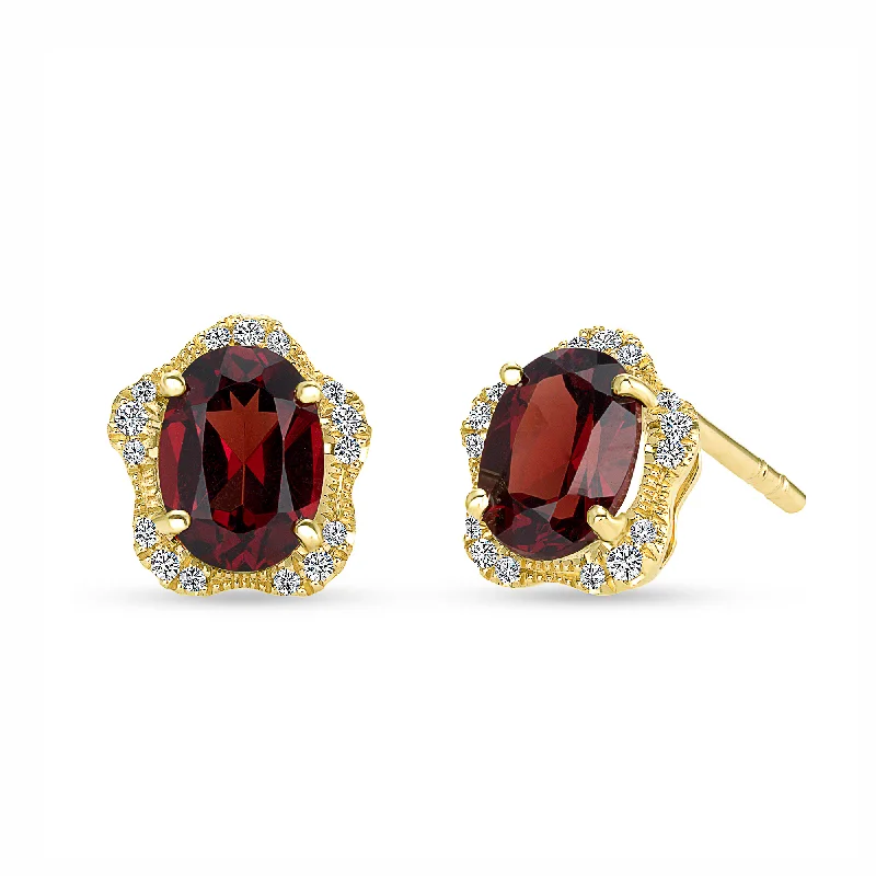 Charisma Garnet Earrings