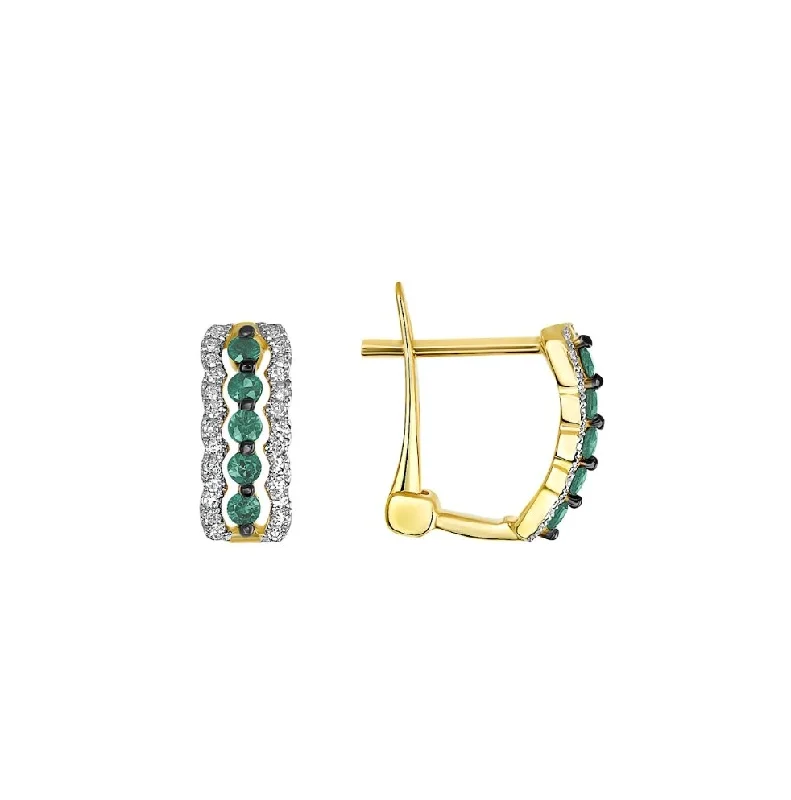 Emma Earrings Emerald