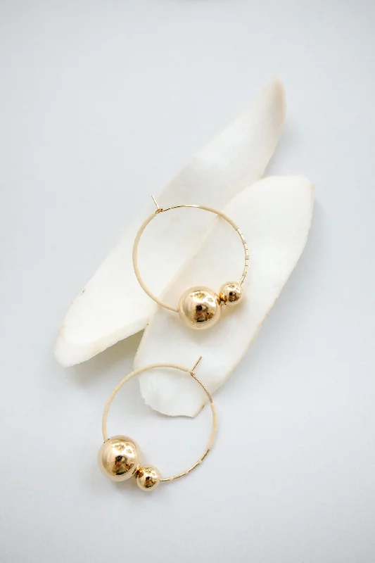 Kari Earrings, Oyster