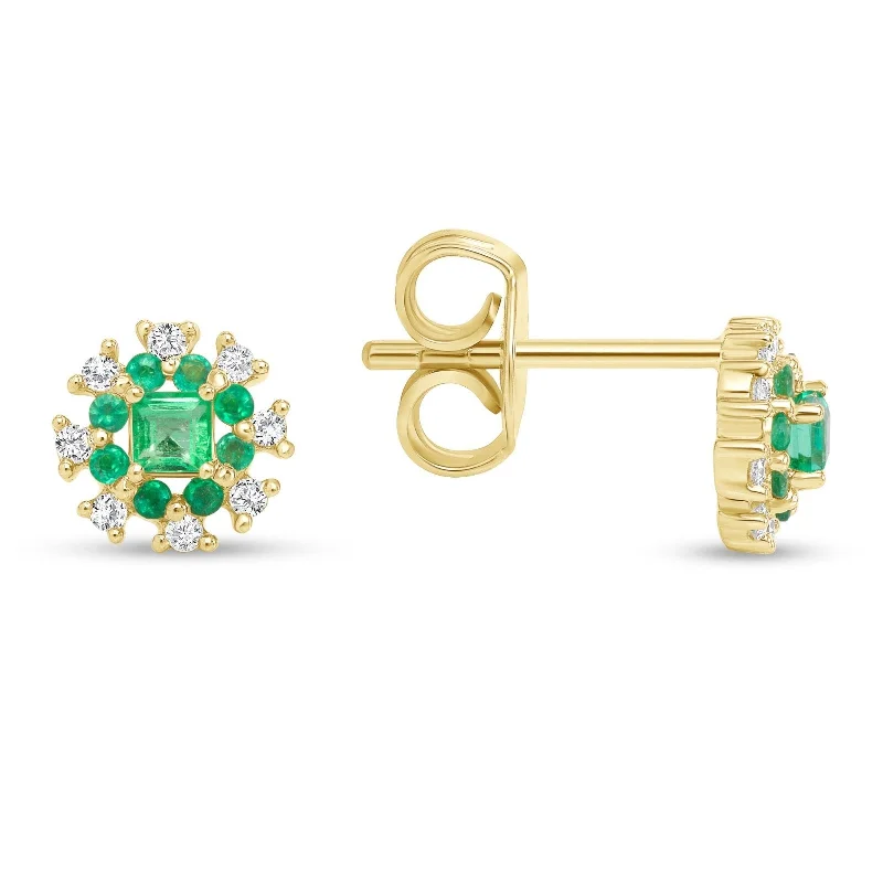 Classic Earrings Emerald