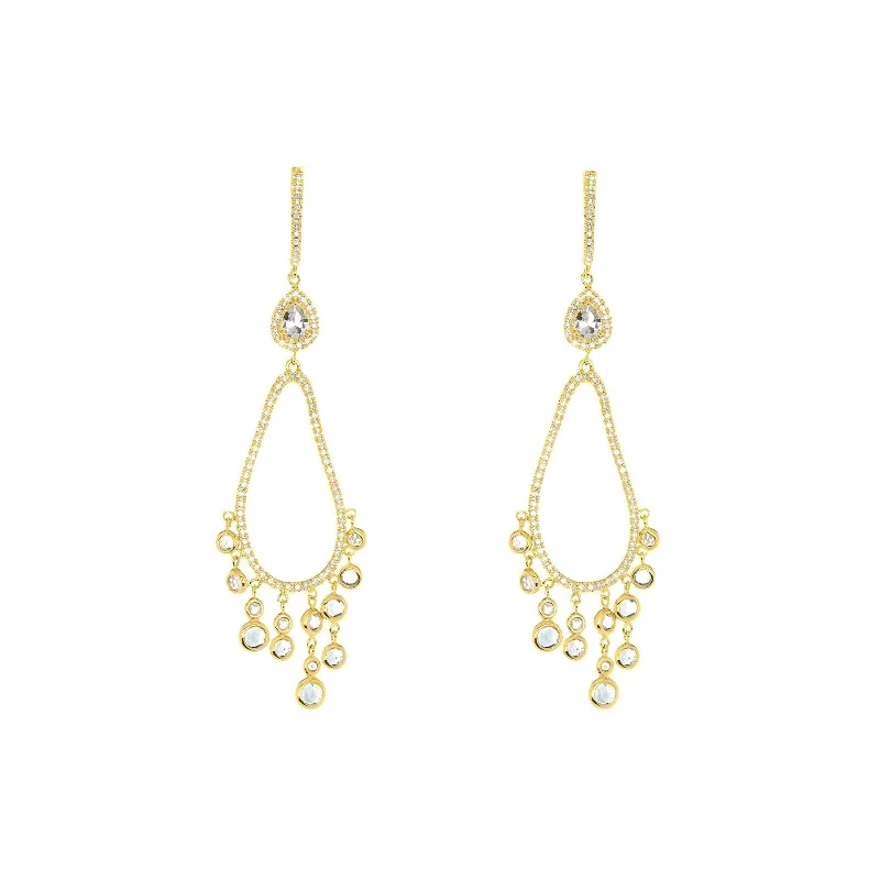 Sita White Topaz Earrings