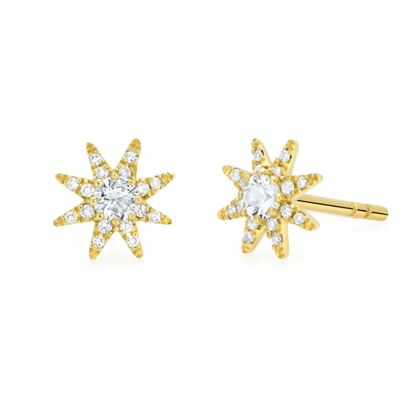 Star Born White Topaz Earrings