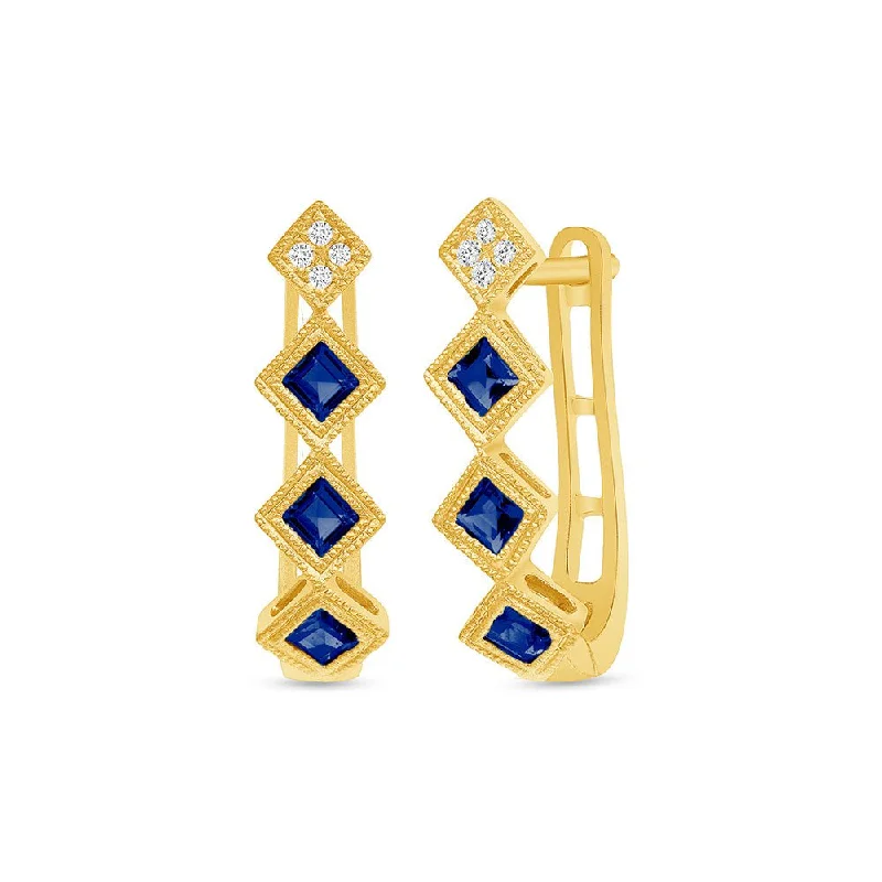 Timeless Sapphire Earrings