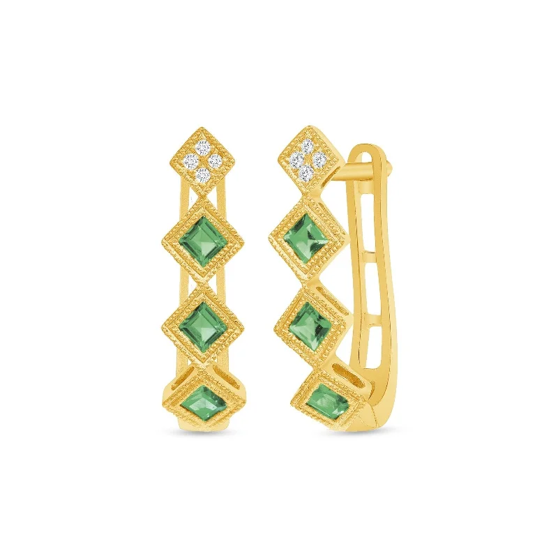 Timeless Emerald Earrings