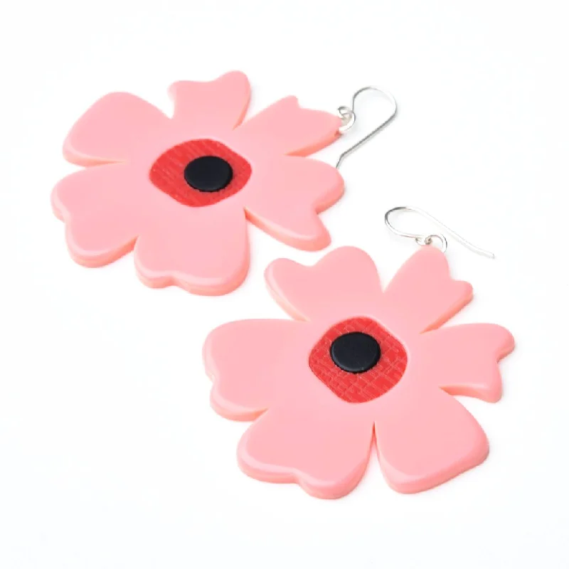 Large Poppy Earrings