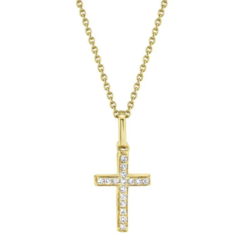 Dainty Diamond Cross Pendant