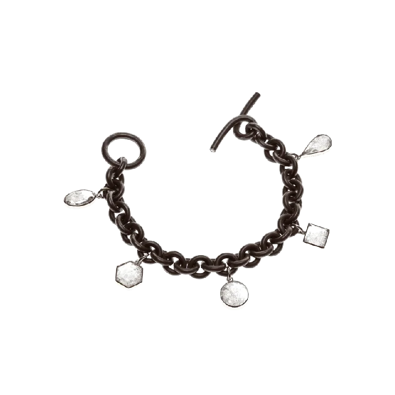 Diamond Capsule Charm Bracelet