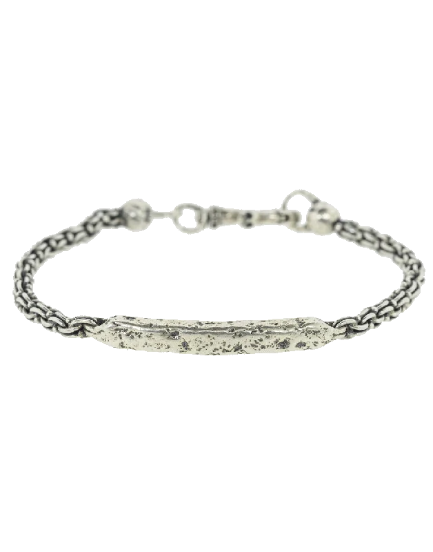 Distressed ID Bracelet