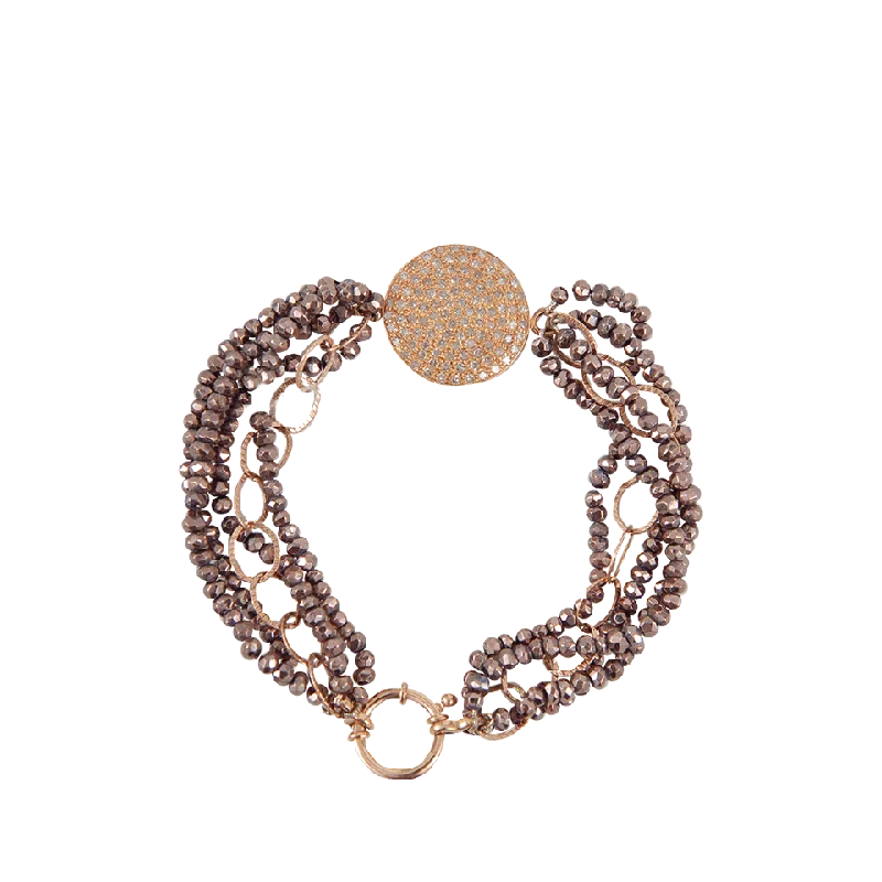 Five Strand Pyrite Bracelet