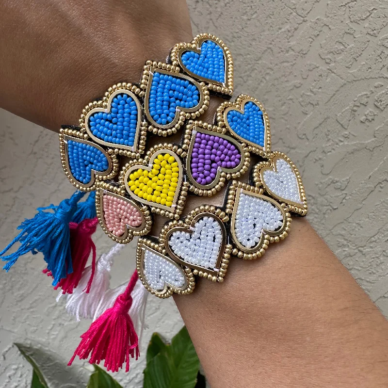 Flashy Hearts Bracelet