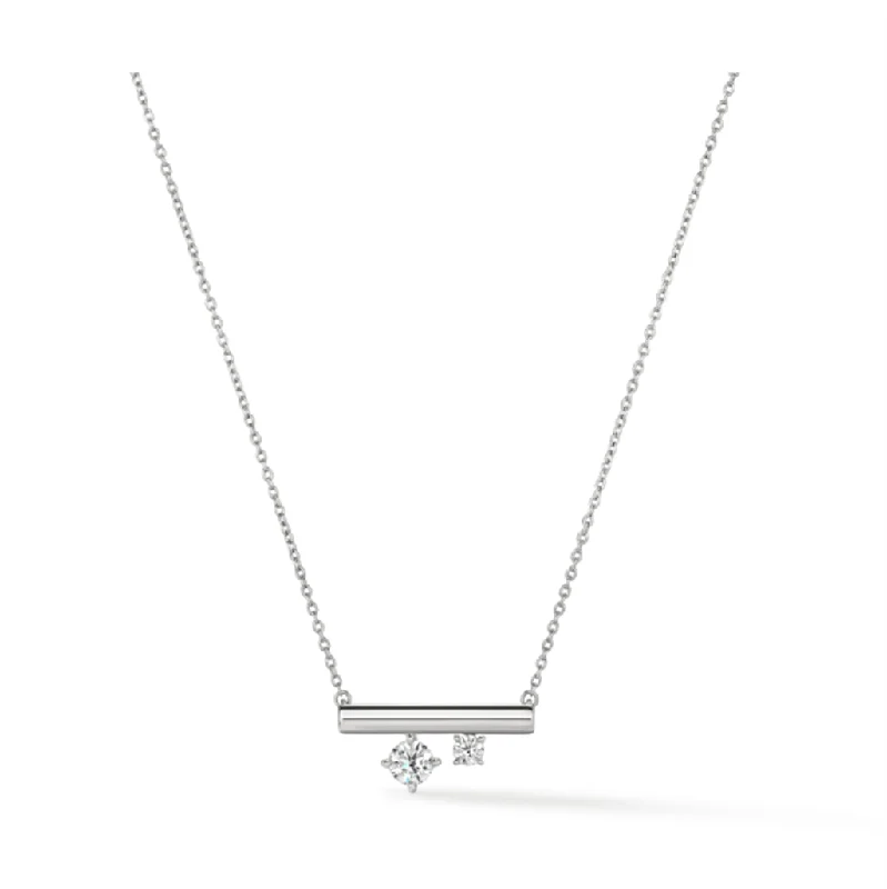 Hearts On Fire Barre Double Floating Diamonds Pendant Necklace