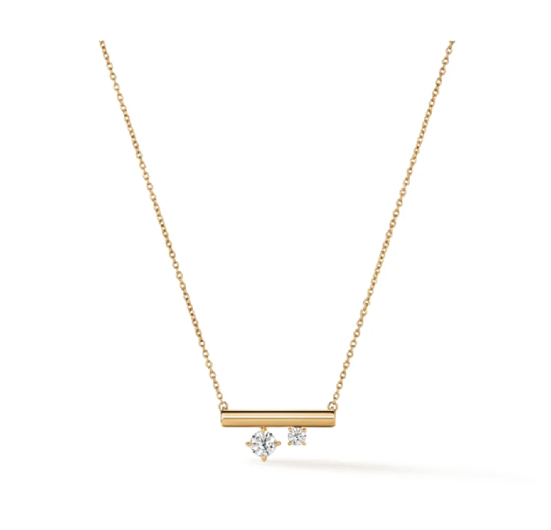 Hearts On Fire Barre Double Floating Diamonds Pendant Necklace