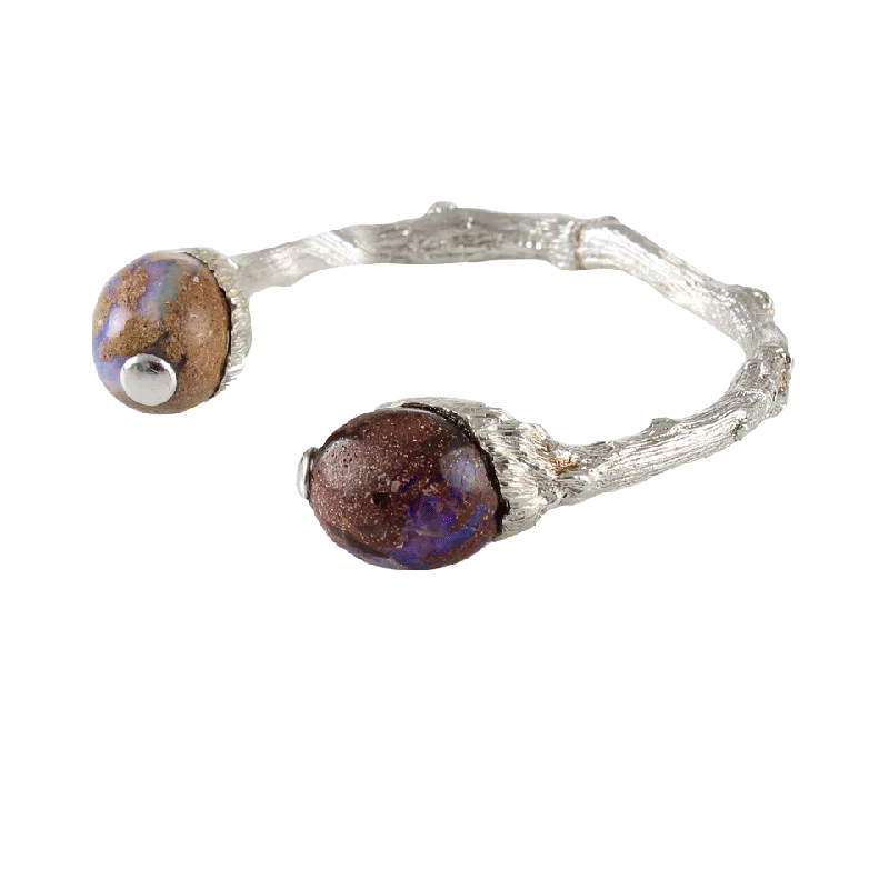 Large Twig and Jundah Opal Cuff