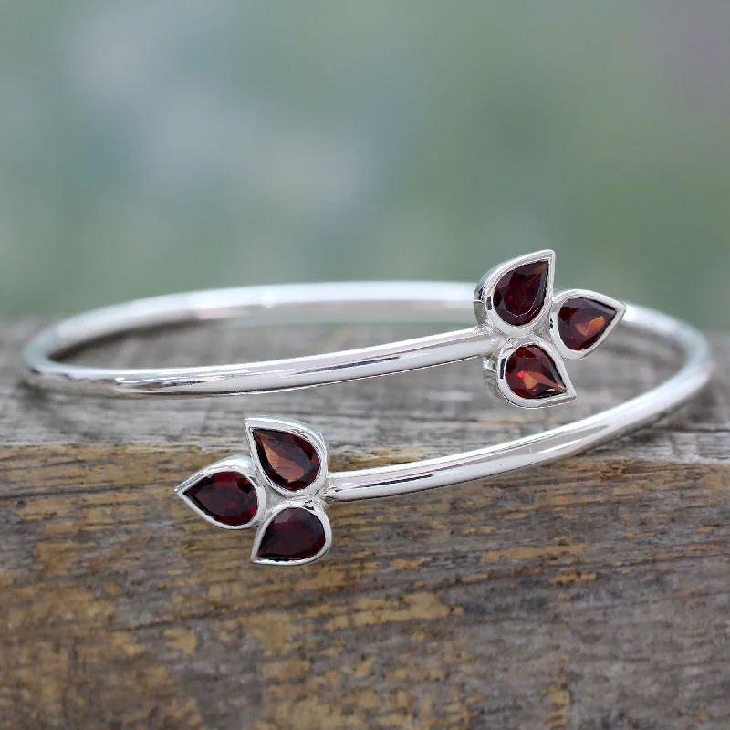 Red Ivy Sterling Silver Bracelet