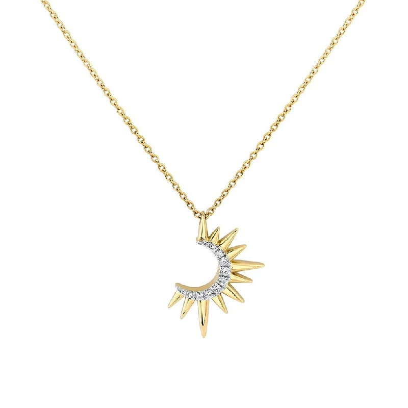 Solaz Open Sun Diamond Necklace