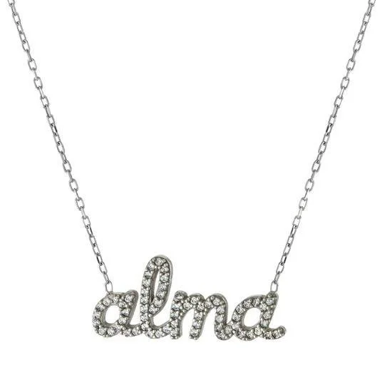 SS CZ Name Necklace