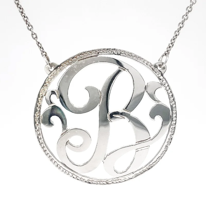 SS Monogram Necklace