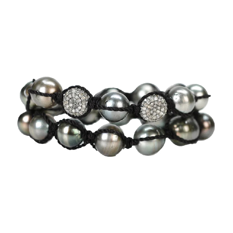 Tahitian-Pearl Twist Bracelet