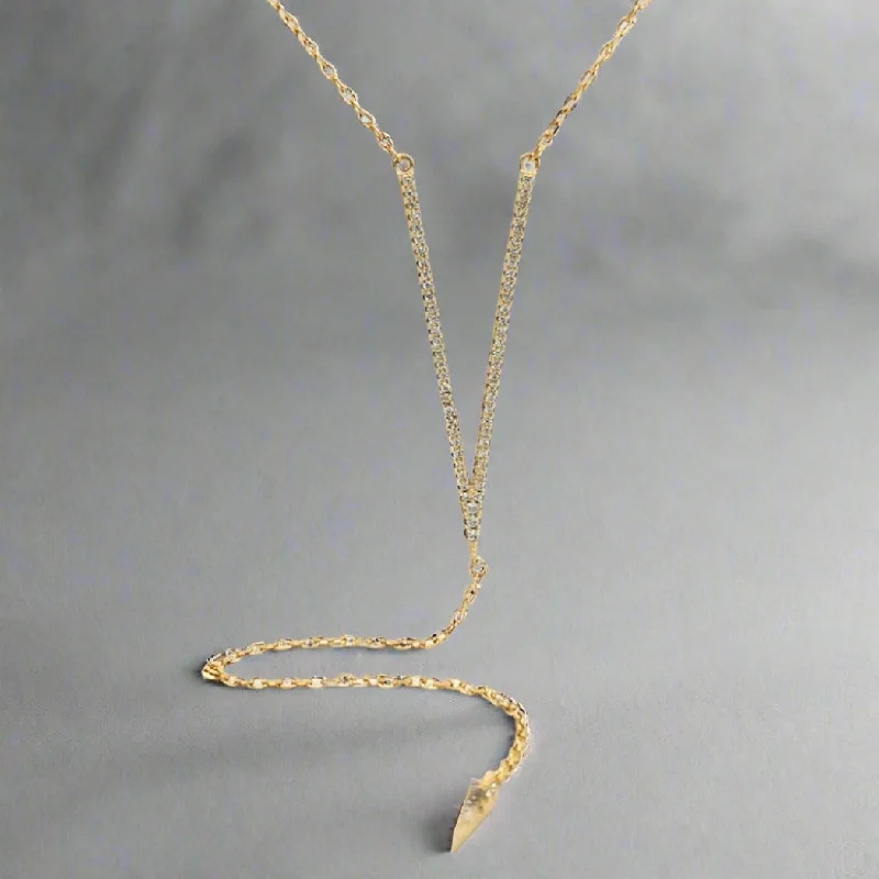 YGP CZ Y-Drop Necklace