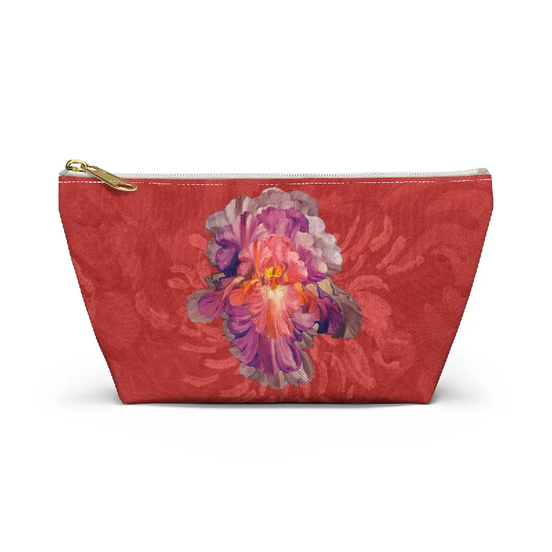 Perfect Pouch "Iris on Red"