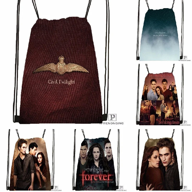 Custom New arrive Twilight Drawstring Backpack Bag Cute