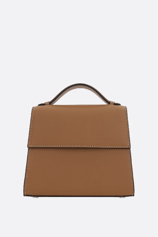 small top handle bag in nappa