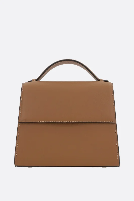 medium top handle bag in nappa