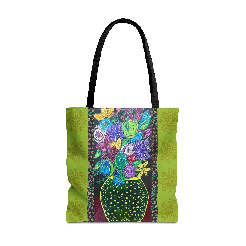 Tote Bag - Spring Green, by 'Monica in the Garden'