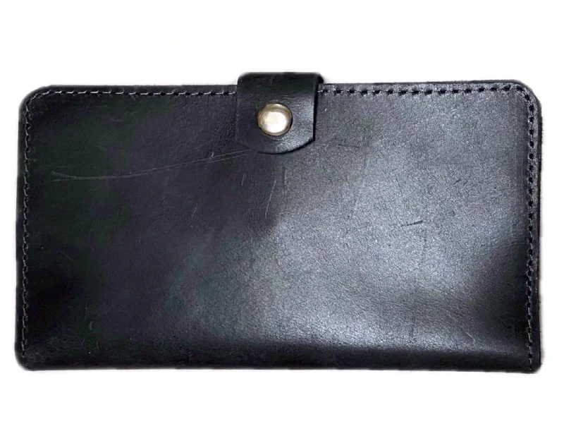 Lemi Genuine Leather Wallet: Black Cash And ATM Holder