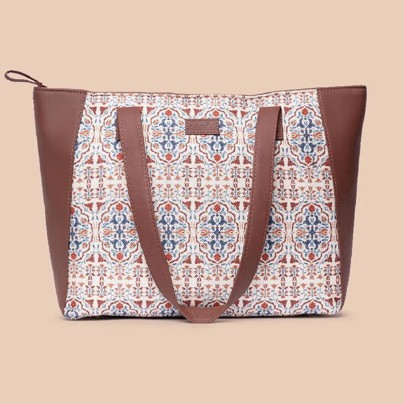 Agra Floral Side Tote Bag