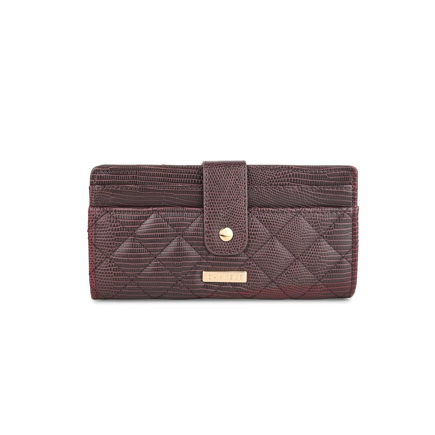 Caprese Athena Fold Wallet Medium Plum