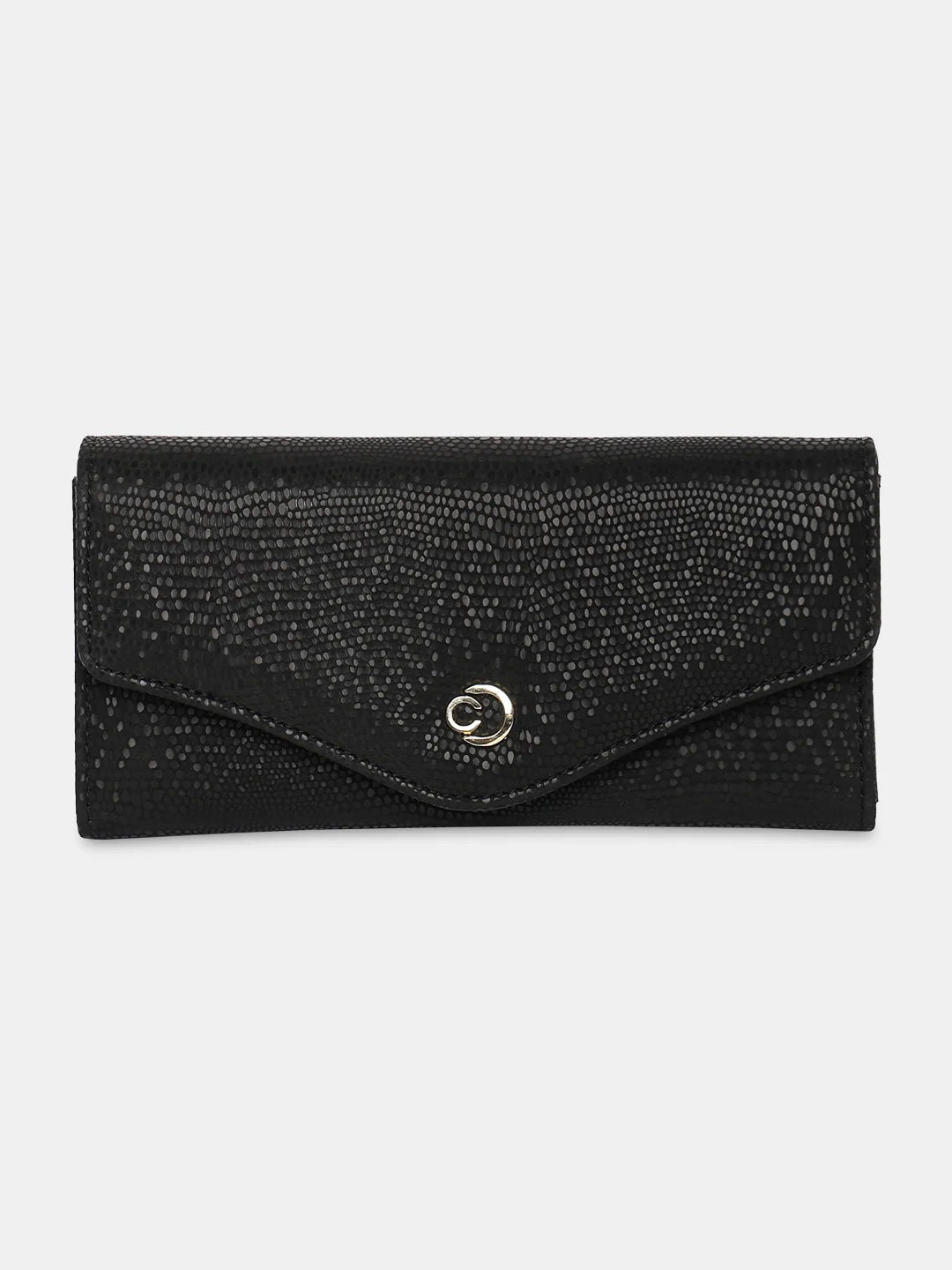 Caprese Ingrid Flapover Wallet Large Black