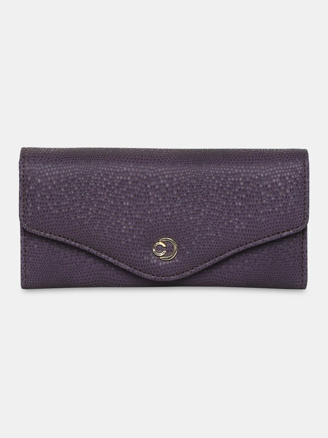 Caprese Ingrid Flapover Wallet Large Plum