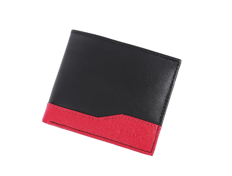 Designer Black Leather Wallet.  Art:- LA-1400