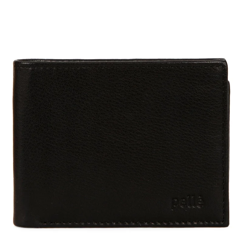 Leather Center Wing RFID Wallet