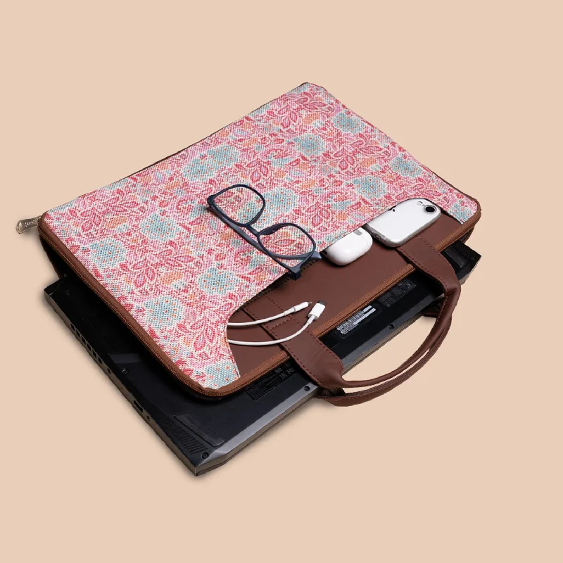 Mangalore Blossoms L-Zippered Laptop Sleeve