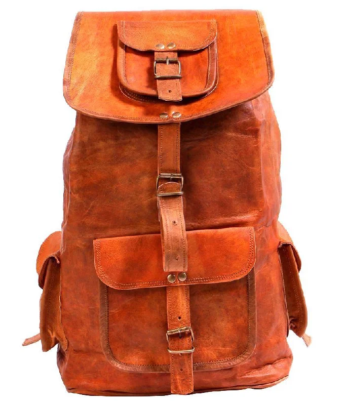 Brown Leather Denver Long Ruckback