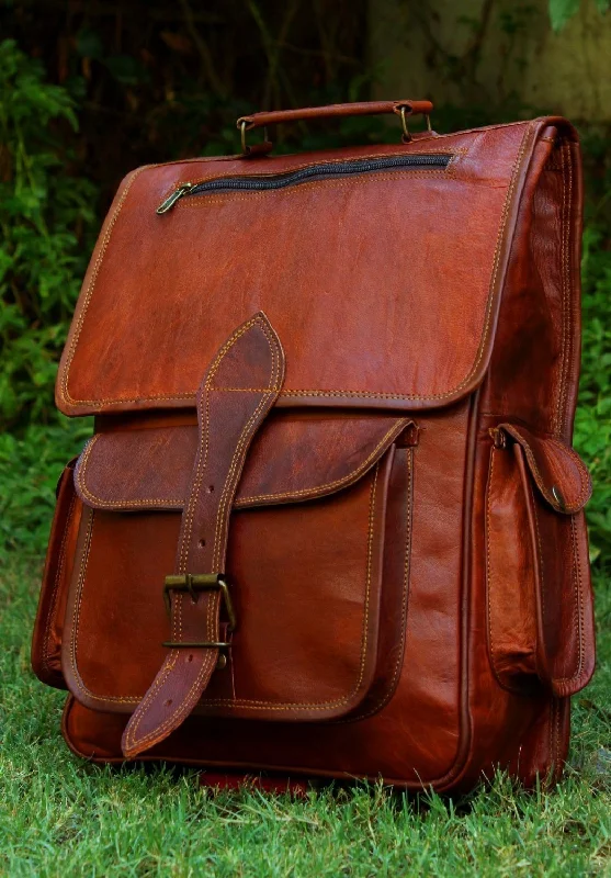 Leather backpack Vintage Bag Leather Handmade Vintage Style Backpack/College Bag