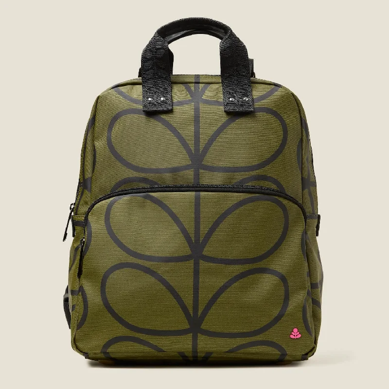 Lotta Backpack - Giant Linear Stem Olive