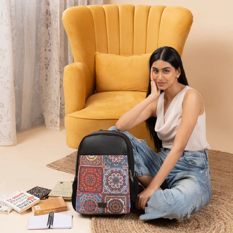 Multicolor Mandala Statement Backpack